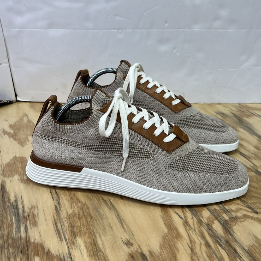 Wolf and Shepherd Shoes Men's Size 10M Supreme Knit Trainer Mocha White